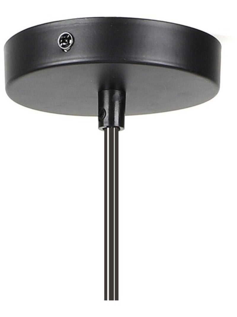 Suspension en métal noir et corde D35 Noir - Kiabi