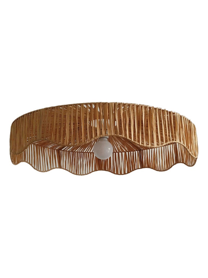 Suspension en raphia tressé Beige - Kiabi