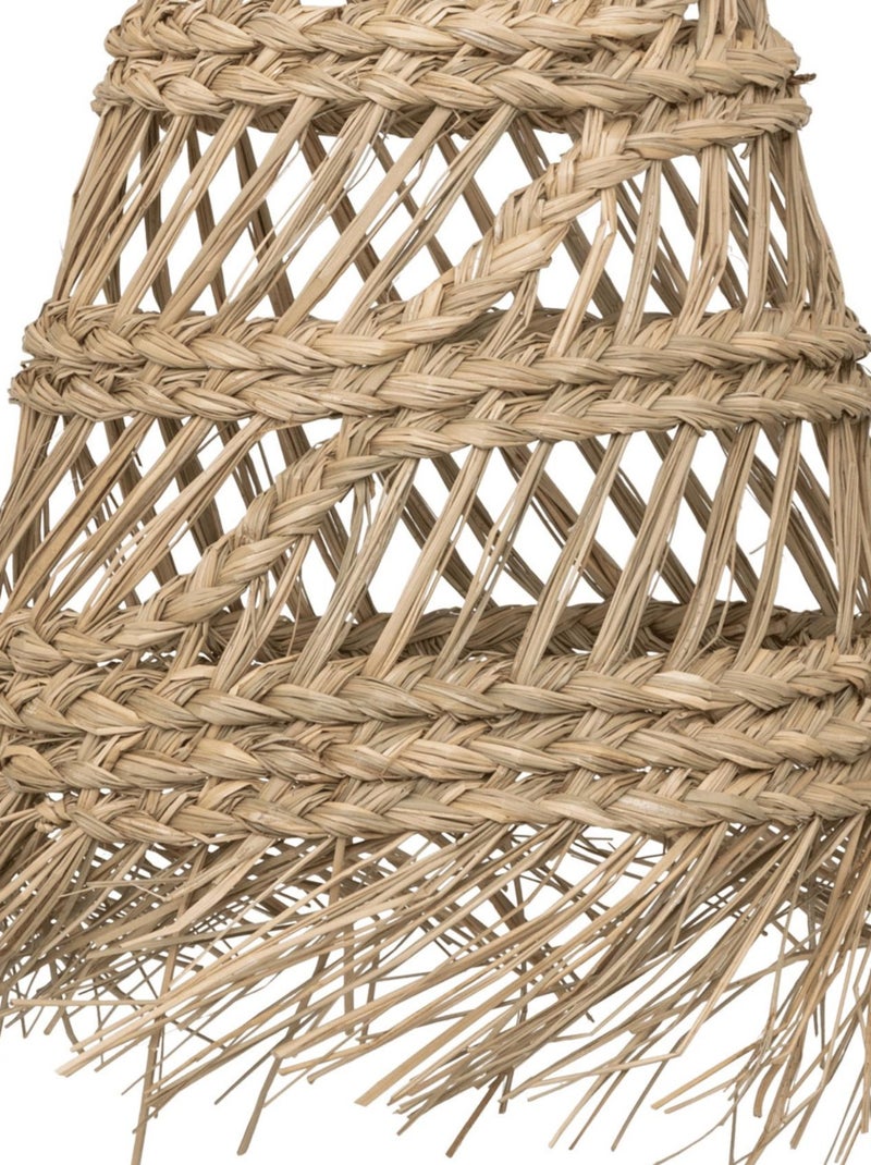 Suspension en roseau à franges Beige - Kiabi