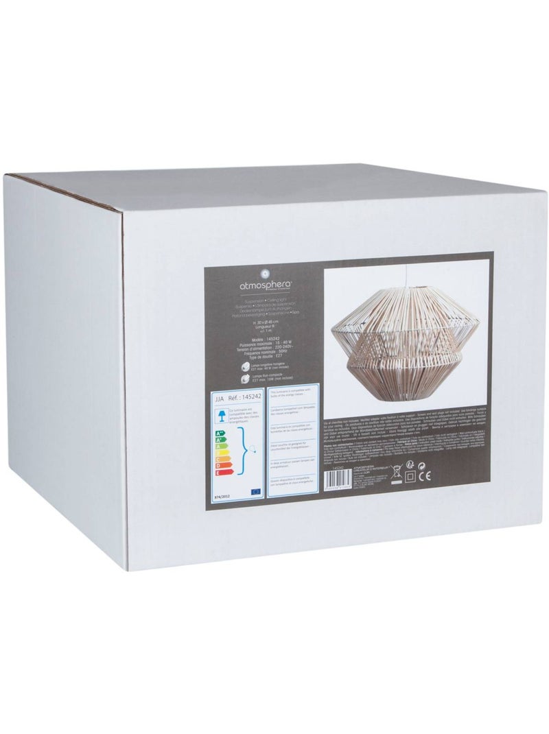 Suspension en rotin tressé LUDZA Beige - Kiabi