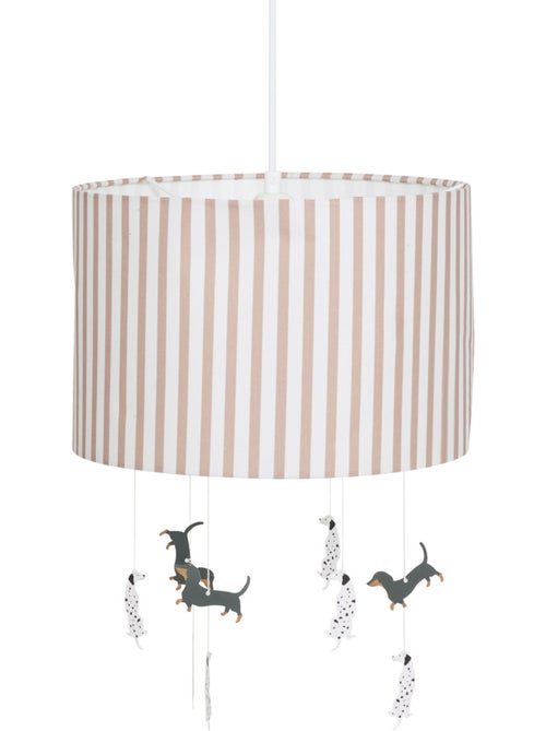 Suspension enfant abat-jour rayé avec figurines SCOTT - Kiabi Suspension enfant abat-jour rayé avec figurines SCOTT - Kiabi