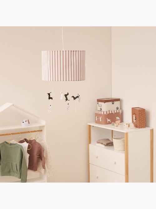 Suspension enfant abat-jour rayé avec figurines SCOTT - Kiabi Suspension enfant abat-jour rayé avec figurines SCOTT - Kiabi