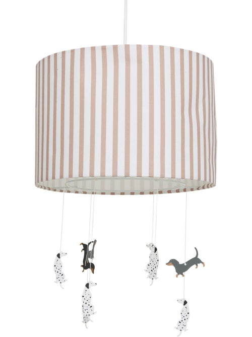 Suspension enfant abat-jour rayé avec figurines SCOTT - Kiabi Suspension enfant abat-jour rayé avec figurines SCOTT - Kiabi