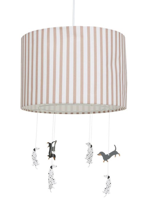 Suspension enfant abat-jour rayé avec figurines SCOTT - Kiabi
