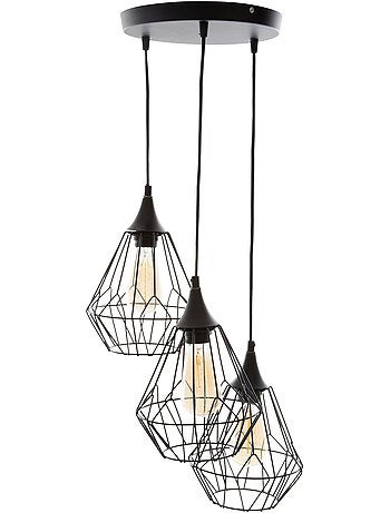Suspension filaire 3 spots métal KAORE