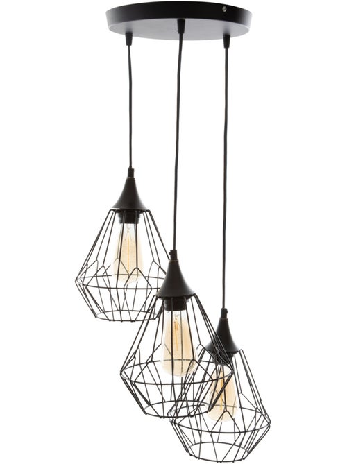 Suspension filaire 3 spots métal KAORE - Kiabi