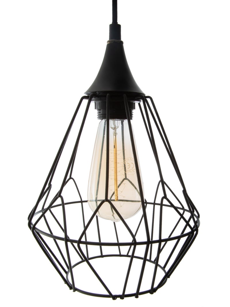 Suspension filaire 3 spots métal KAORE Noir - Kiabi