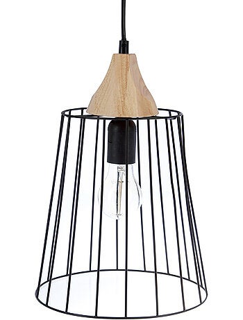 Suspension filaire en fer et bois NUT