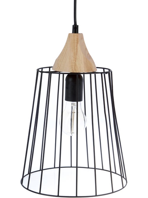 Suspension filaire en fer et bois NUT - Kiabi Suspension filaire en fer et bois NUT - Kiabi