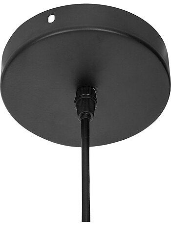 Suspension filaire en métal contour effet bois ALARA