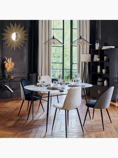 Suspension filaire en métal contour effet bois ALARA - Kiabi Suspension filaire en métal contour effet bois ALARA - Kiabi