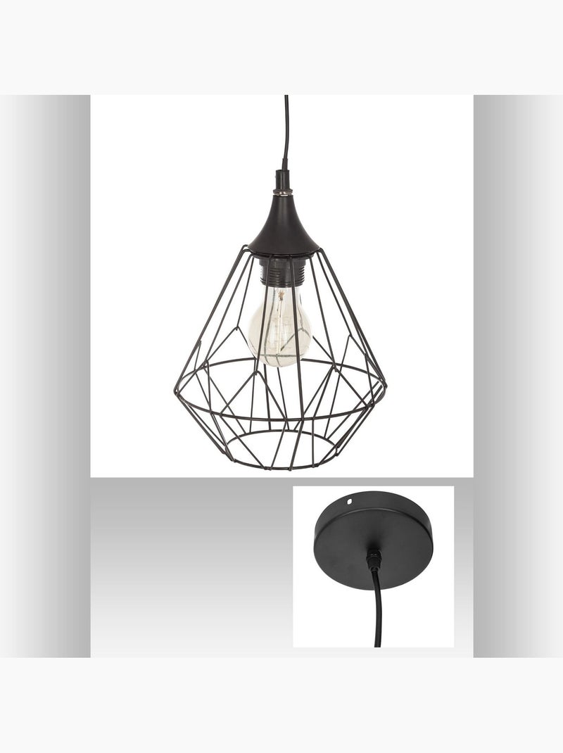 Suspension filaire métal FLAVE Noir - Kiabi