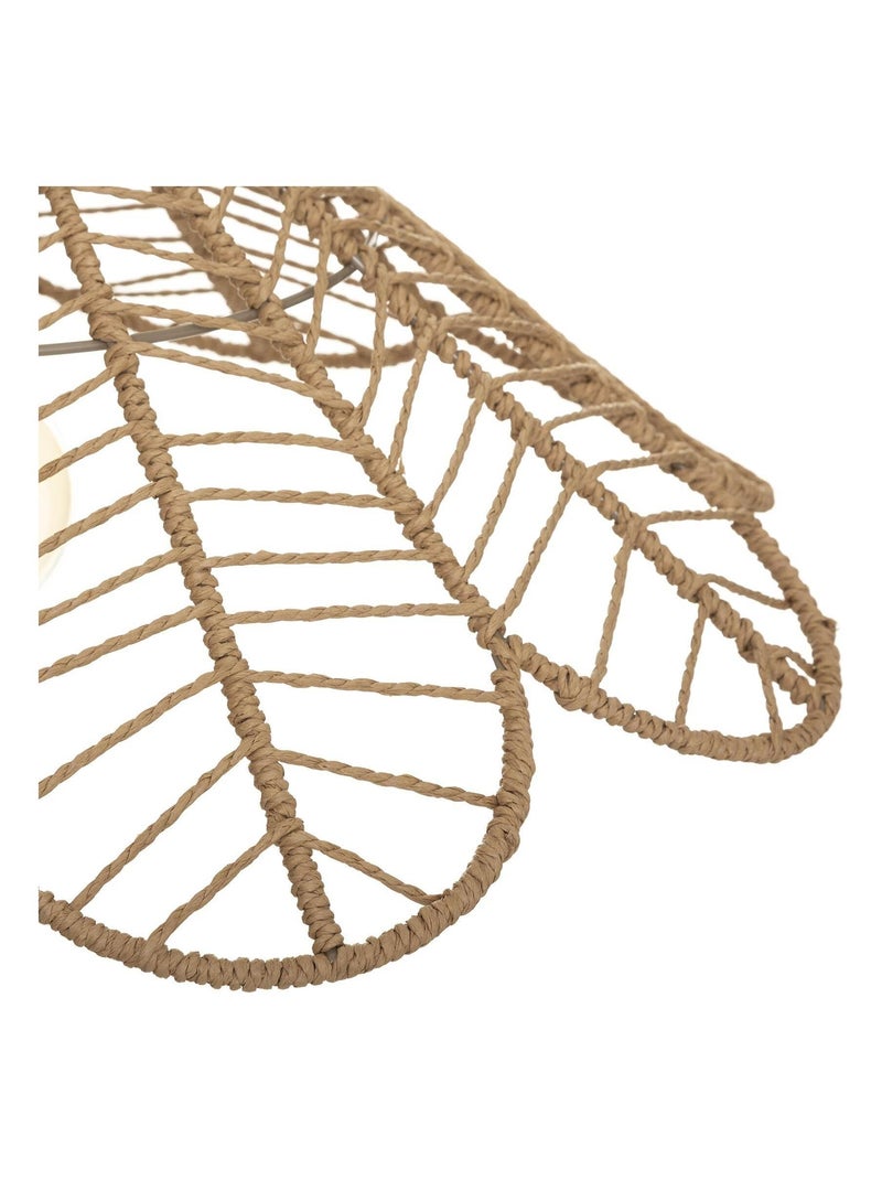 Suspension fleur en corde Beige - Kiabi