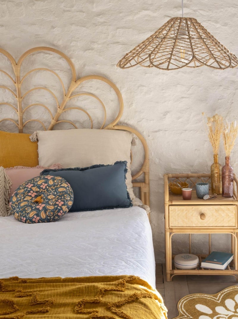 Suspension fleur en corde Beige - Kiabi