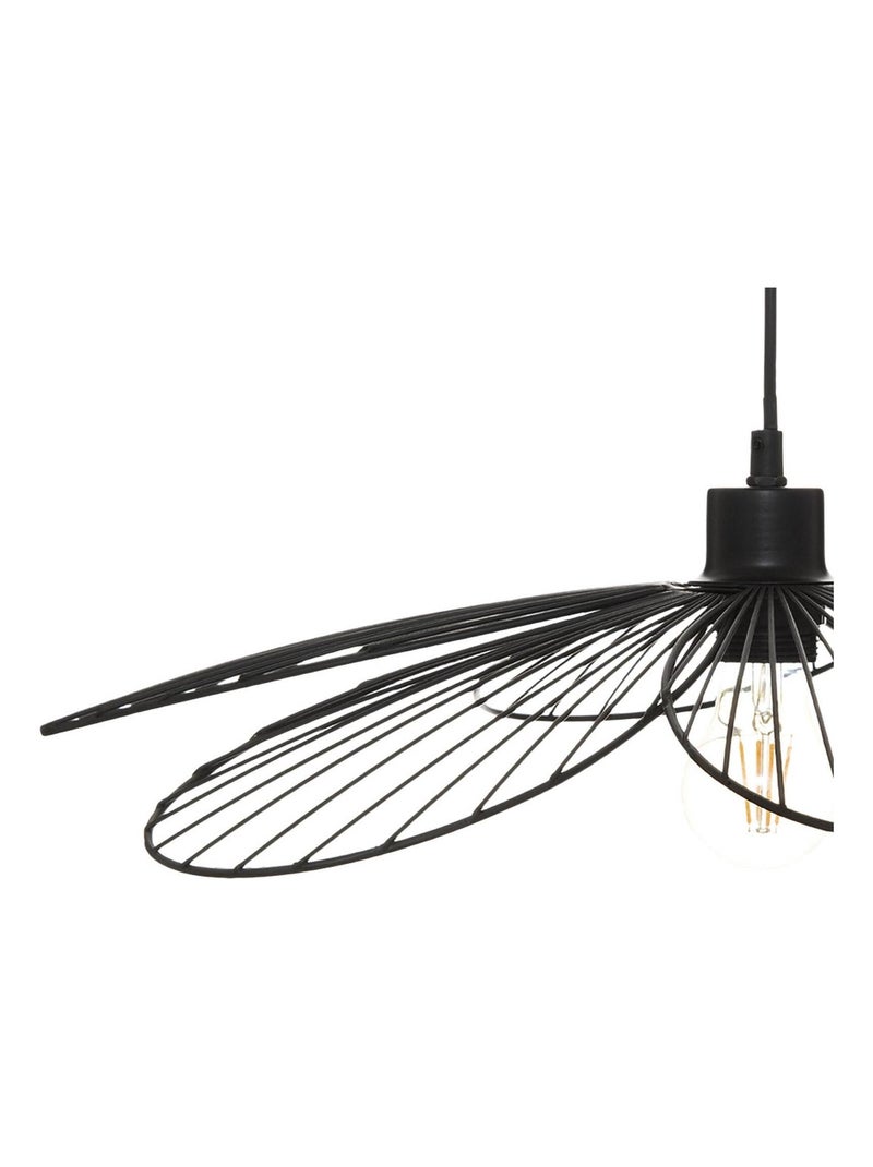 Suspension fleur en métal Noir - Kiabi