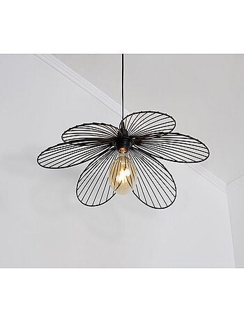 Suspension fleur en métal