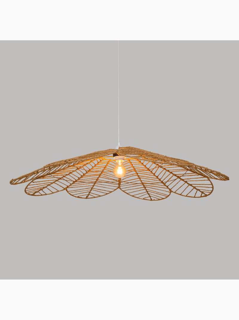 Suspension fleur pétales FOLK Beige - Kiabi