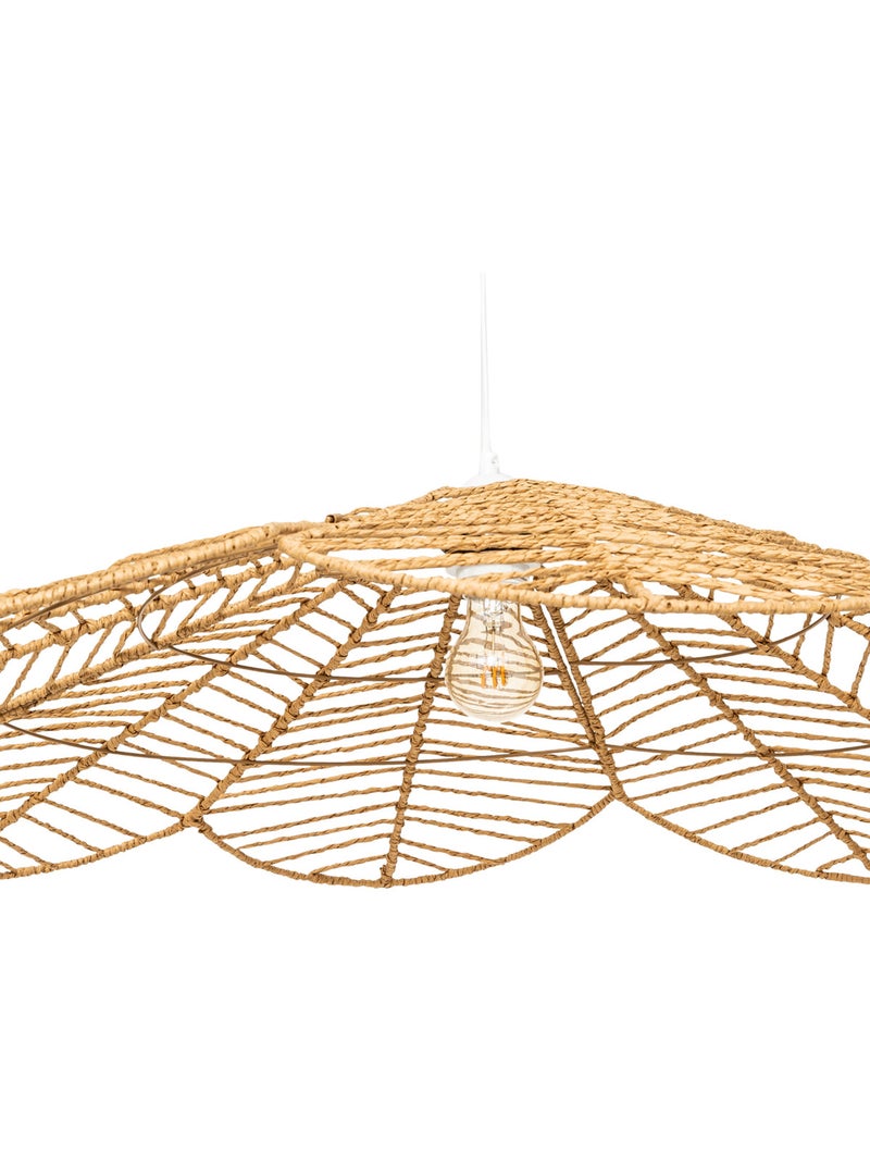 Suspension fleur pétales FOLK Beige - Kiabi