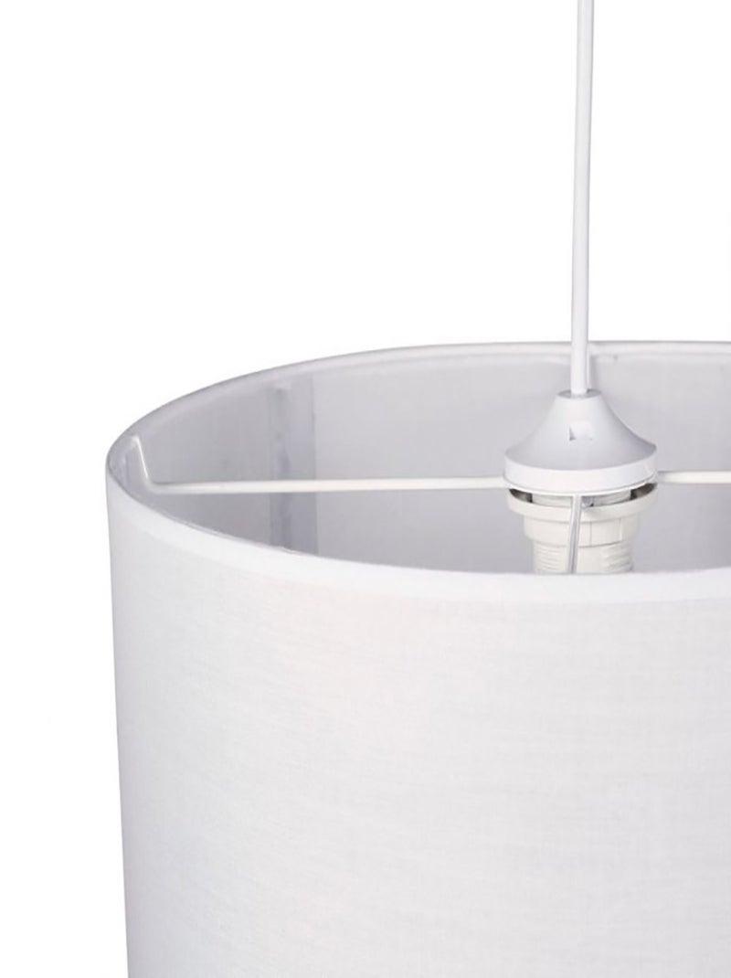 Suspension gigogne ronde cannage tissu blanc D35 Blanc - Kiabi