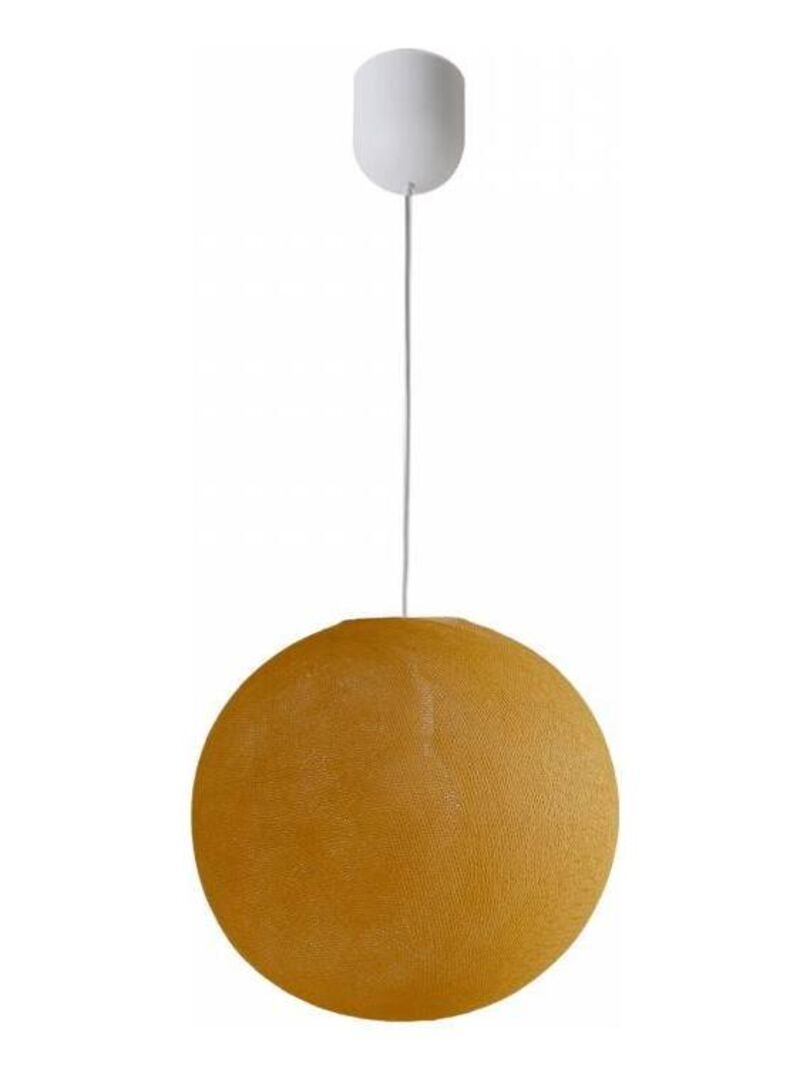 Suspension globe Light ø30cm Jaune moutarde - Kiabi