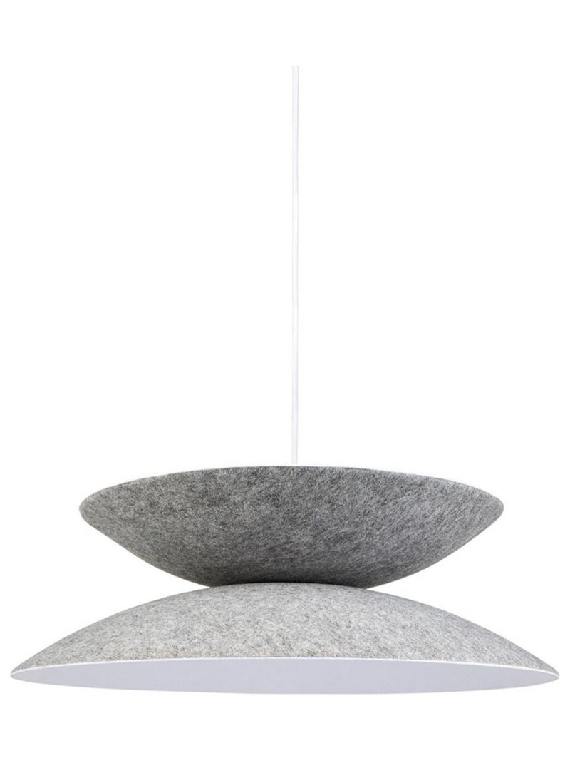 Suspension grise et blanche en feutre Gris - Kiabi