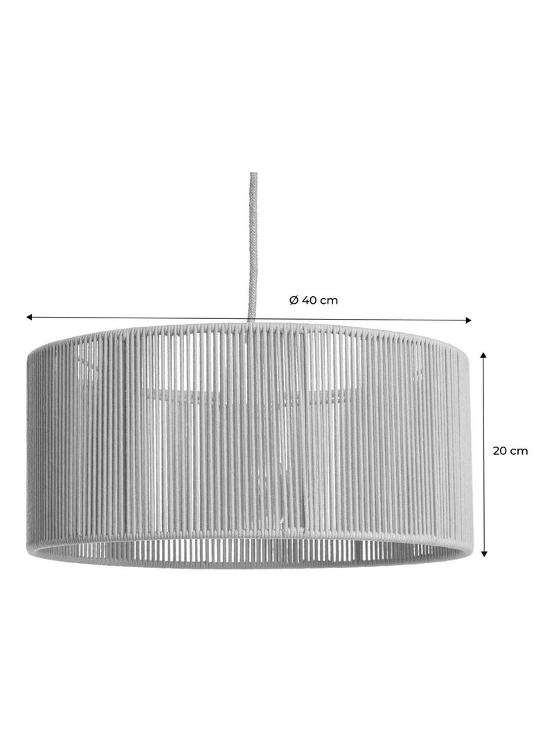 Suspension intérieur chanvre Ø40cm Zelie Marron clair - Kiabi