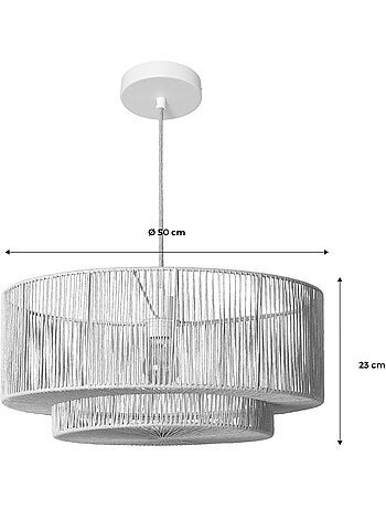 Suspension intérieur effet rotin ø50cm coline