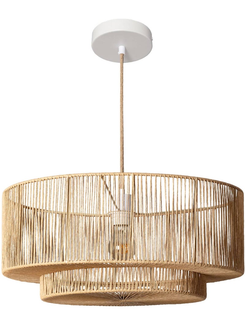 Suspension intérieur effet rotin ø50cm coline Beige naturel - Kiabi