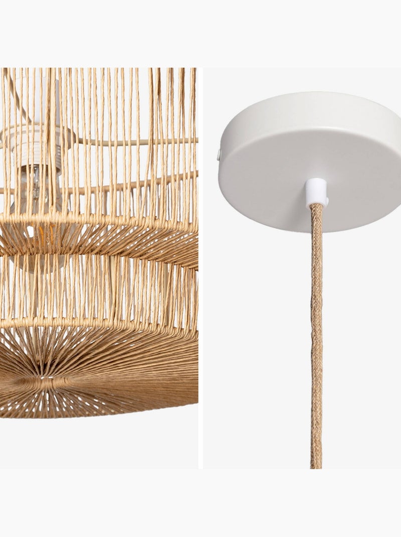 Suspension intérieur effet rotin ø50cm coline Beige naturel - Kiabi