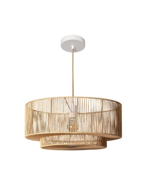 Suspension intérieur effet rotin Ø50cm Coline - Kiabi Suspension intérieur effet rotin Ø50cm Coline - Kiabi