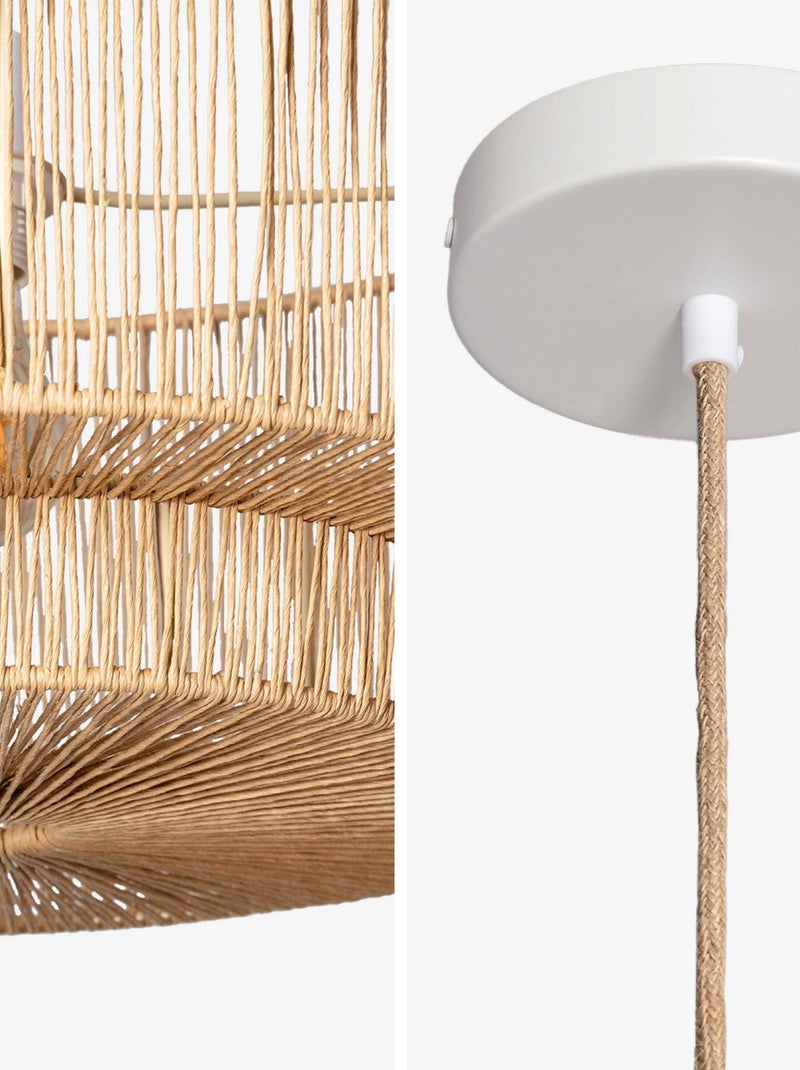 Suspension intérieur effet rotin Ø50cm Coline Marron clair - Kiabi