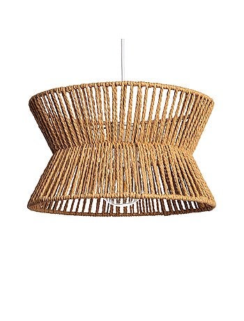 Suspension intérieur imitation rotin Ø35cm Maud