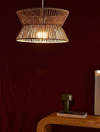 Suspension intérieur imitation rotin Ø35cm Maud