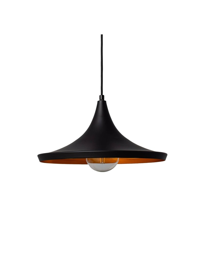 Suspension intérieur métal Ø 35cm Margot Noir Doré - Kiabi