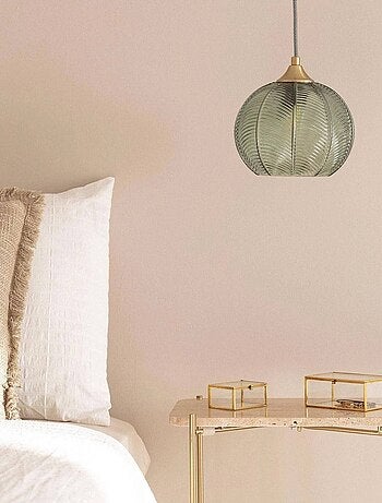 Suspension intérieur métal et verre Ø20cm Romane