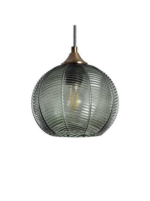 Suspension intérieur métal et verre Ø20cm Romane - Kiabi Suspension intérieur métal et verre Ø20cm Romane - Kiabi