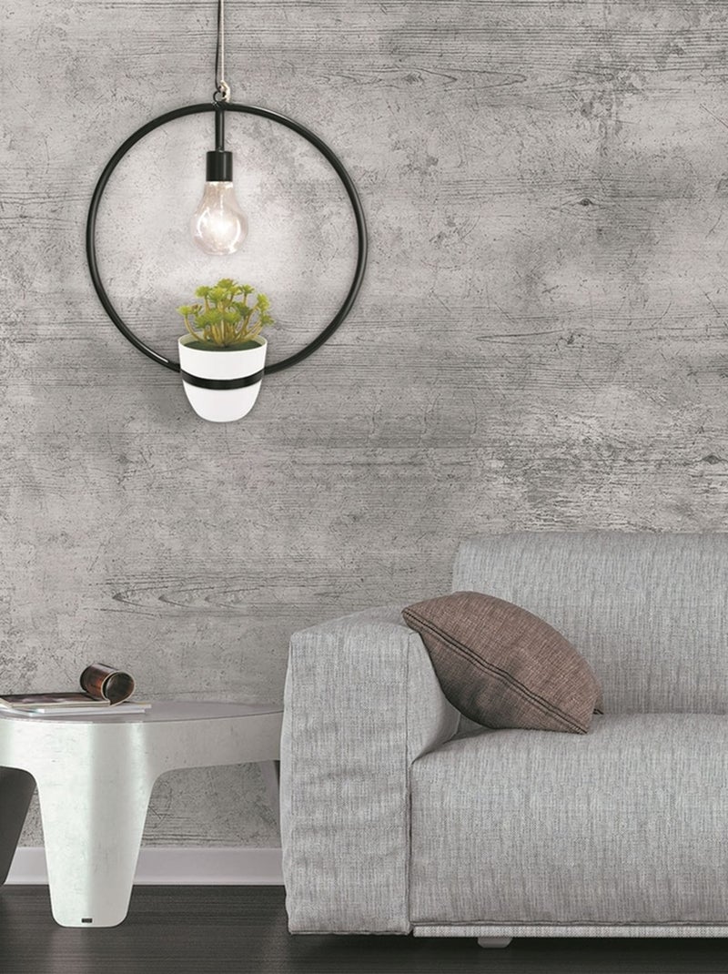 Suspension LED décorative avec plante GARDEN Noir - Kiabi