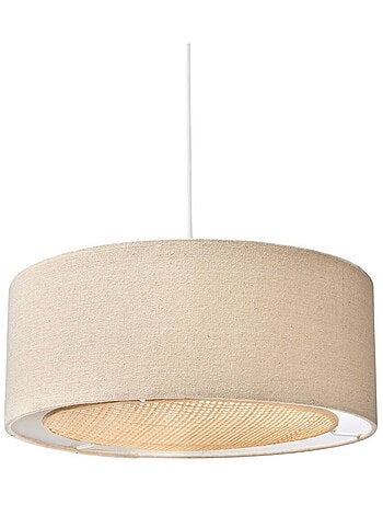 Suspension lin et bambou diamètre 35cm