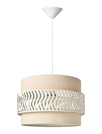 Suspension lin et métal diamètre 34cm