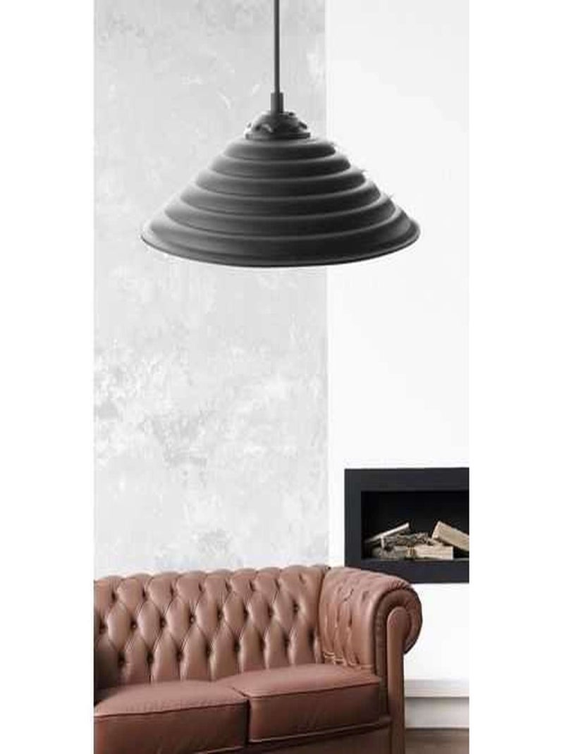 Suspension luminaire conique IZMIR Noir - Kiabi
