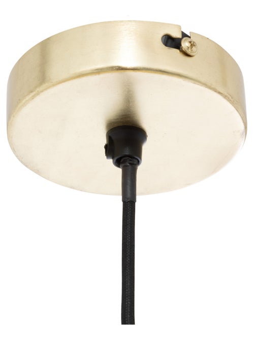 Suspension luminaire design en métal doré - Kiabi