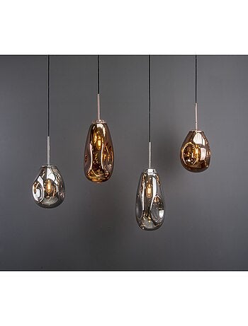 Suspension luminaire design verre Blown small