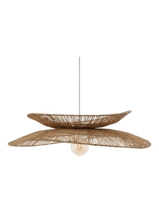 Suspension luminaire en jute