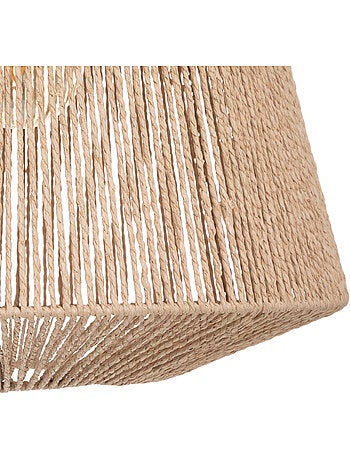 Suspension luminaire en papier tressé jily