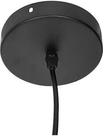Suspension luminaire en papier tressé jily