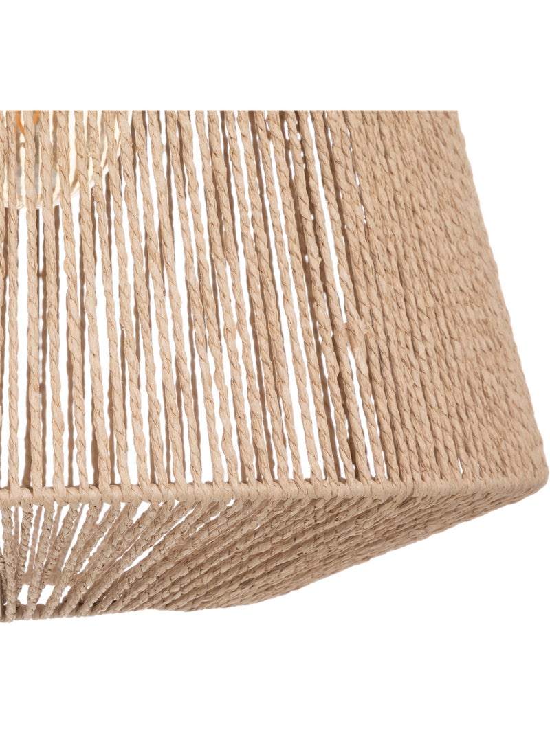 Suspension luminaire en papier tressé jily Beige - Kiabi