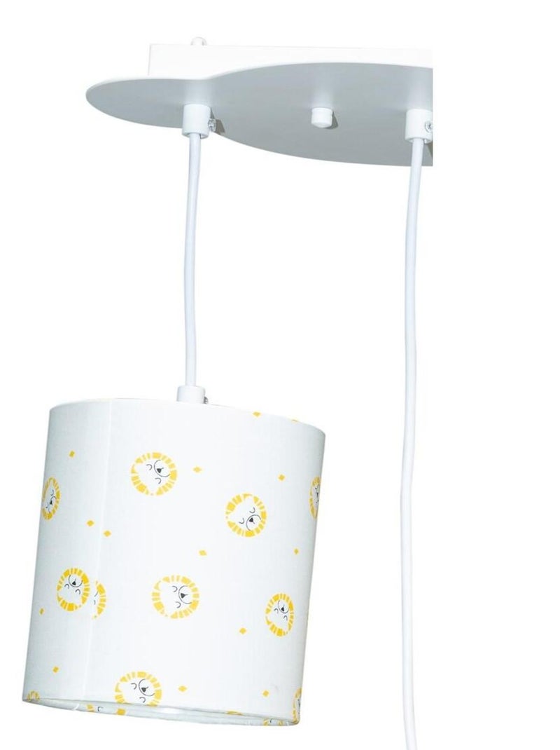 Suspension lumineuse en coton blanc - SAUTHON Blanc - Kiabi