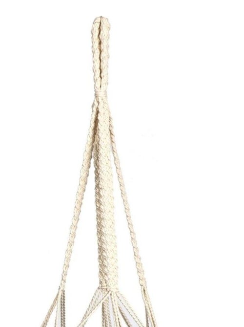 Suspension macramé porte plantes en algue marine 120 cm - Kiabi