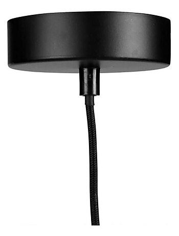 Suspension métal ajouré Calathéa noir