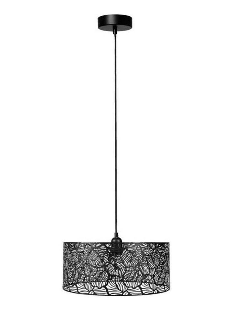 Suspension métal ajouré Calathéa noir Noir - Kiabi